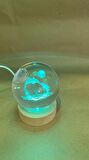 3D led ışık cam küre