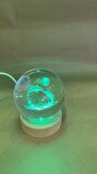 3D led ışık cam küre