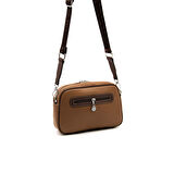 Silver Polo  Kadın Çapraz Çanta 1094-45529 SILVER POLO ÇAPRAZ Kadın ÇANTASI M86 KARAMEL-MAT KAHVE