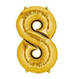 60 ADET BEYAZ SEFFAF GOLD KONFETİLİ HAPPY BİRTHDAY 18 YAS BALON SETİ