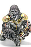 King Kong Goril Steampunk Canavar Biblo Polyester Heykel Steampunk Şık Tasarım Güç