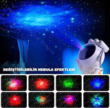 Astronot Gece Lambası Galaxy Projektör LED Galaksi Işık Projektörü Çok Renkli Nebula Galaksi Yıldızlı Gece Işığı Uzaktan Kumandalı Projektör Lambası Yatak Odası Hediye için USB Planetaryum Projektörü