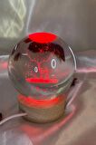 3D Led Işık Cam Küre Çok Işıklı Ahşap Geyik Büyük Boy 8cm