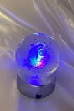 3D Led Işık Cam Küre Çok Işıklı Pilli Ay Astronot 6 cm