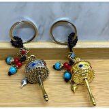 Feng Shui İyi Şanslar Çin Parası Servet Anahtarlık Araba Süs Feng Shui Şans Çarkı