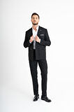 Slim Fit Takım Elbise - Siyah 50