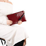 Silver Polo  Kadın Portföy Çantası 1034-45563 SILVER POLO CLUTCH M152 RUGAN BORDO-V RUGAN BORDO