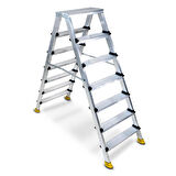 Sözbir 7+7 Gold Çift Çıkışlı Alüminyum Merdiven