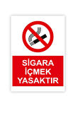Sigara İçilemez Uyarı Levhası