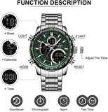 NAVİFORCE YEŞİL KADRANLI DİJİTAL ANALOG ERKEK KOL SAATİ