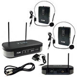 FV-502 Profesyonel VHF Çift Kablosuz Kafa-Headset Mikrofonu