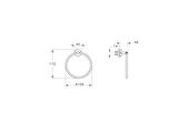 VitrA Base 200 A44101 Halka Havluluk, Krom