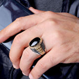 Senin Silver – Miras 925 | Geleneksel Motifli Gümüş Erkek Yüzük