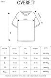 Unisex Düz Biskilet Yaka Oversize T-shirt - Gri