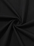 20/1 Penye Compack Palmiye Ön Baskılı Oversize Bisiklet Yaka Kısa Kol Yazlık T-shirt - Siyah