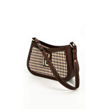 Silver Polo  Kadın Çapraz Çanta 1132-45598 SILVER POLO ÇAPRAZ Kadın ÇANTASI M191 KAHVE SARI-MAT KAHVE