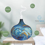 Aroma Terapi Oda Hava Nemlendirici 550ml Ultrasonik Buhar Makinesi Ahşap Görünüm 7 Renk Led Işıklı