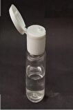 30ml Şeffaf Plastik Şişe+fliptop Kapak,dezenfektan Şişesi,açmalı Kapak,boş Şişe,100 Adet
