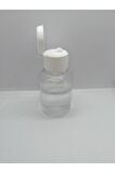 Şeffaf Plastik Şişe 100ml, fliptop kapak, 100 Adet