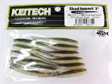 Keitech Shad Impact 5cm (2") #418 Bluegill Flash Kokulu Silikon Balık