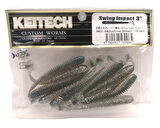 Keitech Swing İmpact 7.5cm (3") #431 Silver Shiner Kokulu Silikon Balık