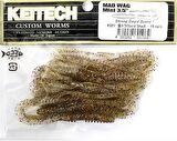 Keitech Mad Wag Mini 8.9cm (3.5") #321 Gold Shad Kokulu Silikon Kurt