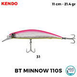 Kendo BT Minnow 110S 11cm 21.4gr Sahte Balık #31
