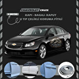 Chevrolet Oto Araç Kapı Koruma Fitili 5metre Parlak Gri Renk