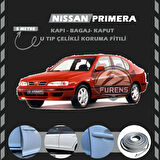 Nissan Primera Oto Araç Kapı Koruma Fitili 5metre Parlak Gri Renk