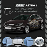 Opel Astra J Oto Araç Kapı Koruma Fitili 5metre Parlak Gri Renk