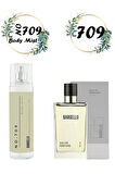 709 Erkek Parfüm Oriental 50 ML EDP + NO 709 Body Mist Vücut Spreyi 210 ML Parfüm Seti