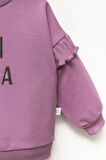 Oh LaLa Kız Çocuk Sweatshirt Ve Fitilli Tayt Pamuklu Alt Üst Takım