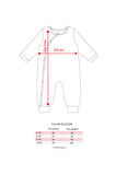 Çıtçıt kapamalı Noel Konseptli Nakışlı Unisex Bebek Yılbaşı Temalı Tulum