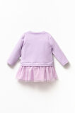 Mevsimlik Uzun Kollu %100 Pamuk Astarlı Kız Bebek Tüllü Elbise