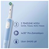 Oral-B Vitality Pro Mavi Elektrikli Diş Fırçası, 1 Diş Fırçası Başlığı, Braun Tasarımı