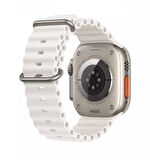Apple Watch Kordon 3 4 5 6 7 8 SE Ultra Serisi 42 Mm/44 Mm/45Mm/46MM/ 49Mm Uyumlu Ocean Silikon Spor Kayış