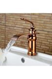 Banyo Lavabo Bataryası Rose Renk Yeni Model Şelale 5 Yıl Garantili