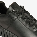 Greyder 17632 Erkek Siyah Hakiki Deri Sneaker Ayakkabı