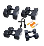 PS SPOR 4 SET DAMBIL + SAYAÇLI AYARLANABİLİR EL YAYI + SAYAÇLI ATLAMA İPİ  = 3 KG + 6 KG 8 KG 10 KG