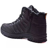 Unisex Trekking Termo Kürklü Outdoor Bot Siyah/Füme