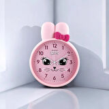 HEDİYELİK PEMBE ÇOCUK ODASI DUVAR SAATİ  27X39 CM