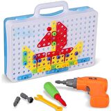 Eğitici Matkaplı 3D Hayvan Şekilli Puzzle Seti - Yaratıcı ve El Becerisi Geliştiren Oyuncak