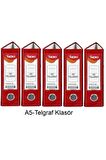 Telgraf Klasör Kırmızı Geniş A5 Plastik 5 Adet