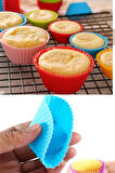 6 Adet Yıkanabilir Mini Tırtıklı Muffin Kalıbı- Ribanalı Kek-cupcake- Renkli Hamur Işi Kabı