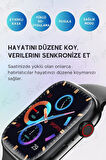 Hx Watch 9 Suit 7 Kordonlu Full Set Kadın Erkek Akıllı Saat Kulaklık Kırılmaz Cam Kılıf Hediyeli