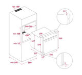 Teka Siyah İndüksiyonlu Set ( DLV 68660 BK Davlumbaz - IZS 66700 İndüksiyonlu Ocak- HLB 8400 BK Fırın)