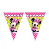 MİNNİE PEMBE FİYONK PLASTİK BAYRAK SET 2.3M
