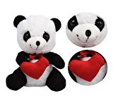 Elinde Kalp Tutan Sevimli Peluş Panda - 35 cm