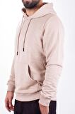 Twister 2732 Bej Kapüşonlu Erkek Sweatshirt