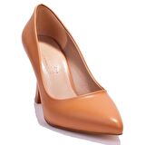 Dagoster DZA07-388451 Taba Stiletto Topuklu Kadın Ayakkabı